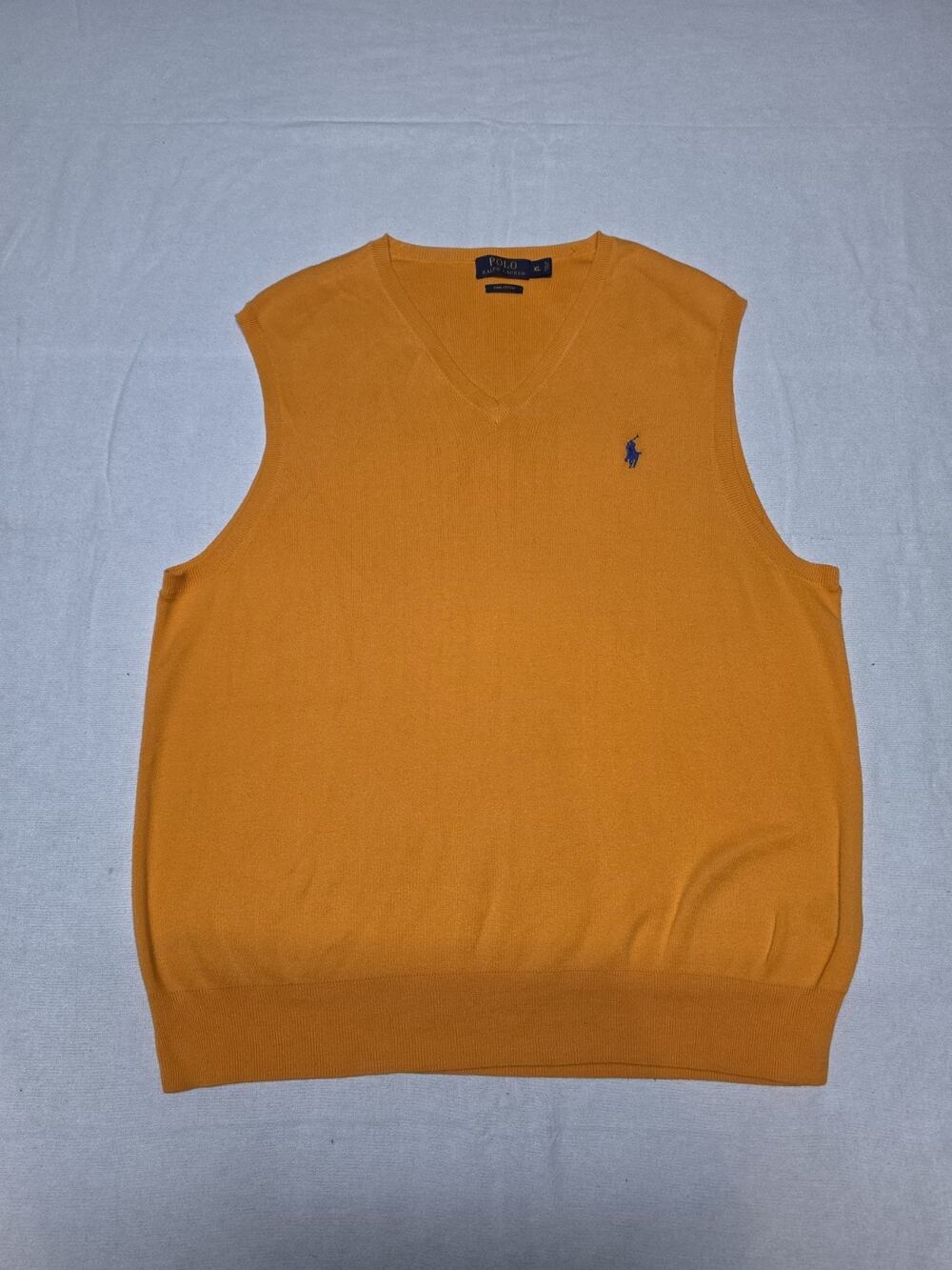 polo ralph lauren Orange Sweater Vest Mens Size Xl